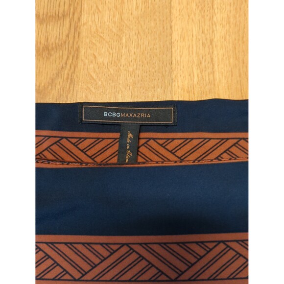 BCBG MaxAzria Dress Womens Size Small Stretch Ruched Sleeveless Brown - Picture 5 of 9